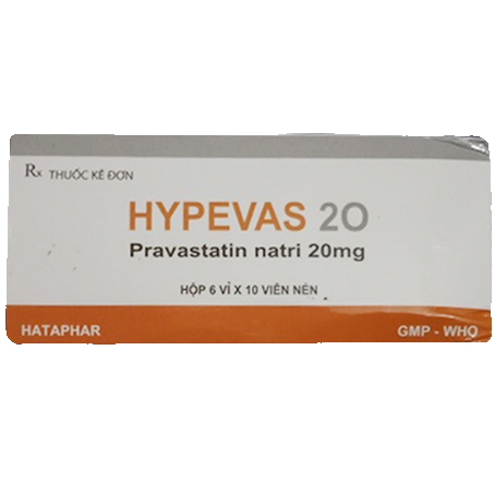 Hypevas 20 pravastatin 20mg hataphar (h/60v)
