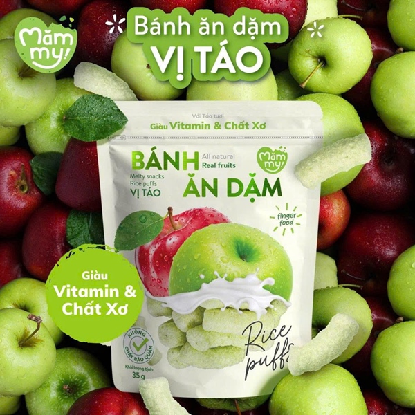 Bánh ăn dặm Mămmy 6M+ 35g Táo