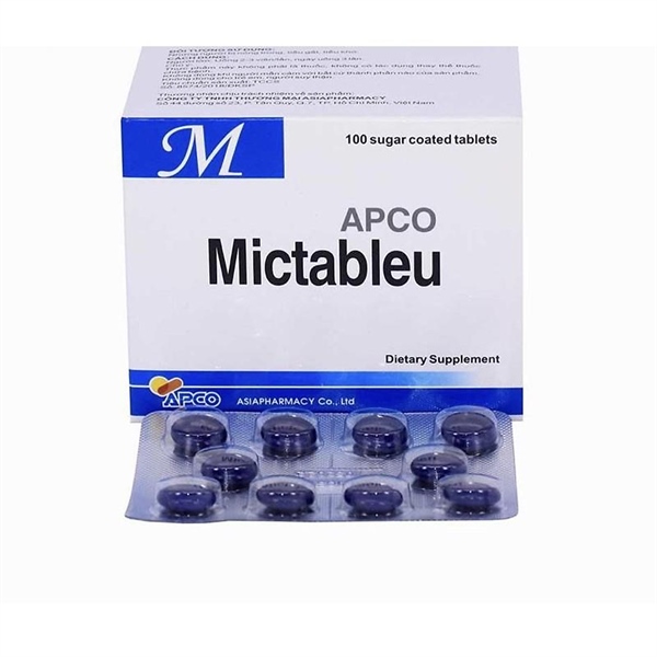 Mictableu (Hộp 10 vỉ x 10 viên) - Asiapharmacy