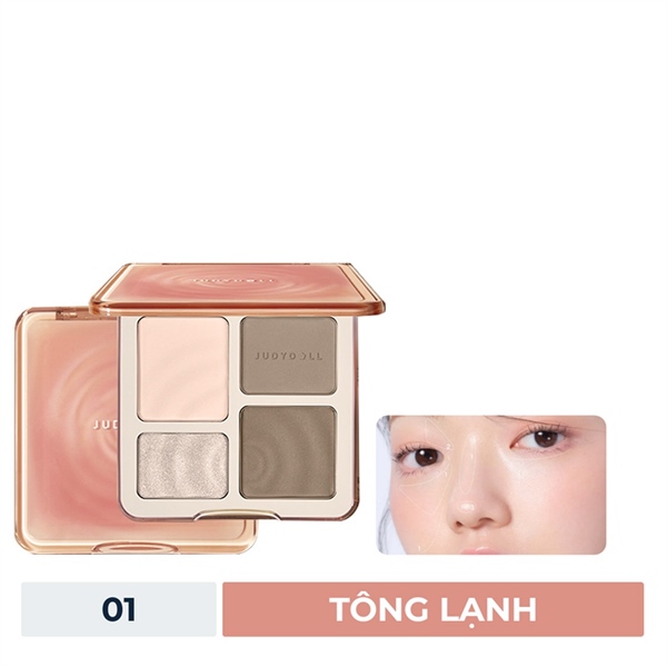 Version 3- JUDYDOLL Bảng Tạo Khối 4 ô Highlight&Contour