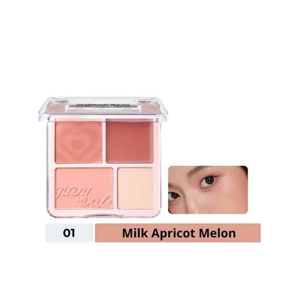 Phấn má hồng & bắt sáng Judydoll blush highlight palette