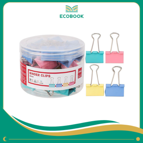 8553A_Kẹp bướm 3#_32mm_Màu lẫn_lọ E