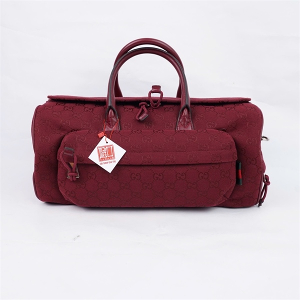 Túi GG du lịch đỏ đậm (800185-520981) sz40 (PN) KG+