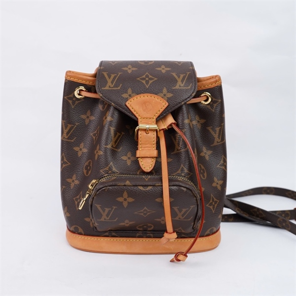 Balo LV hoa nâu 2 strap sz19x8x22 (PN) KG+