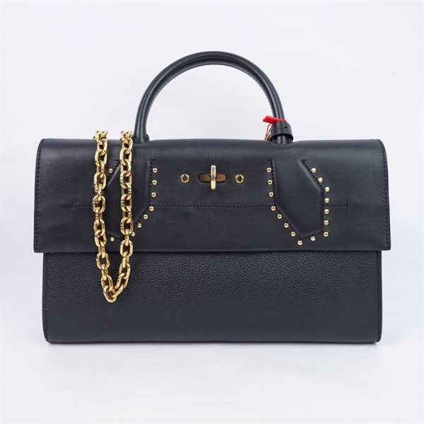 Túi LV đen đính cườm kèm ổ+ 2 chìa sz28 (PN) KG+