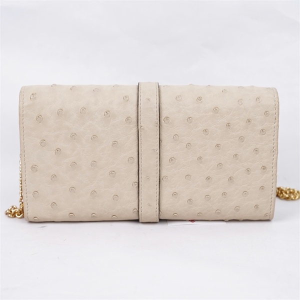 Túi GG đeo chéo trắng da đà điểu (652681-0416) sz19 (PN) KG+