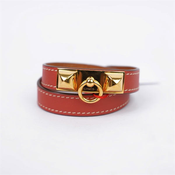 Vòng tay Hermes cam đất KG+