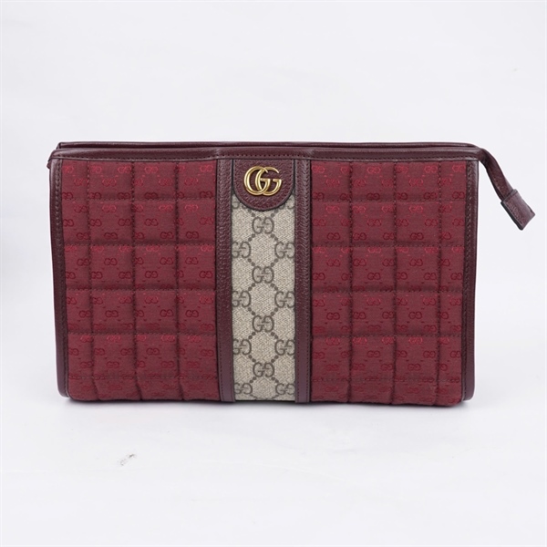 Túi GG Clutch đỏ đậm (751912-2067) sz29 (PN) KG+