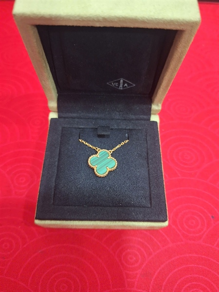 Dây chuyền Van Cleef hoa xanh (JA272072) (PN)+