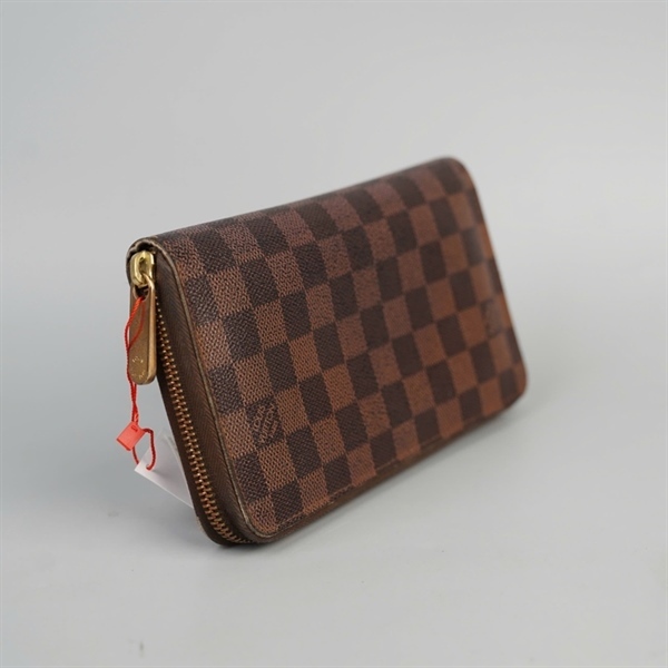 Ví LV zip ô vuông nâu (CA1100) +