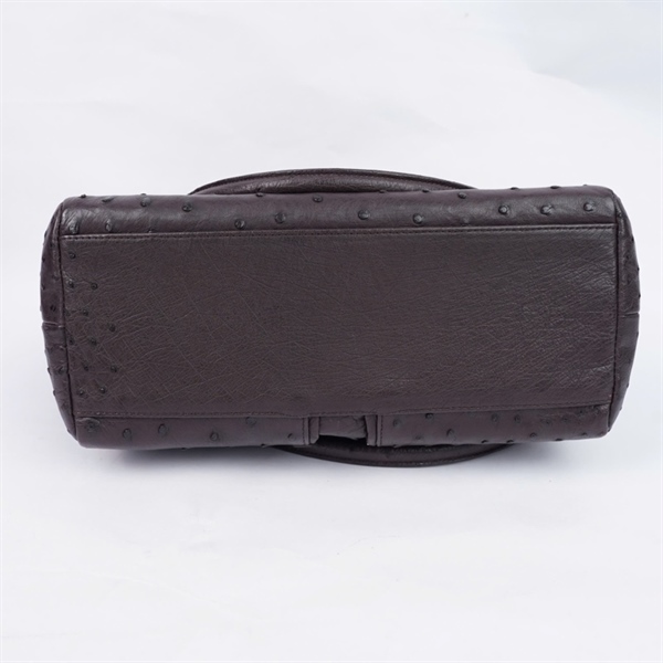 Túi Jra nâu tím da đà điểu sz28 (PN) KG+