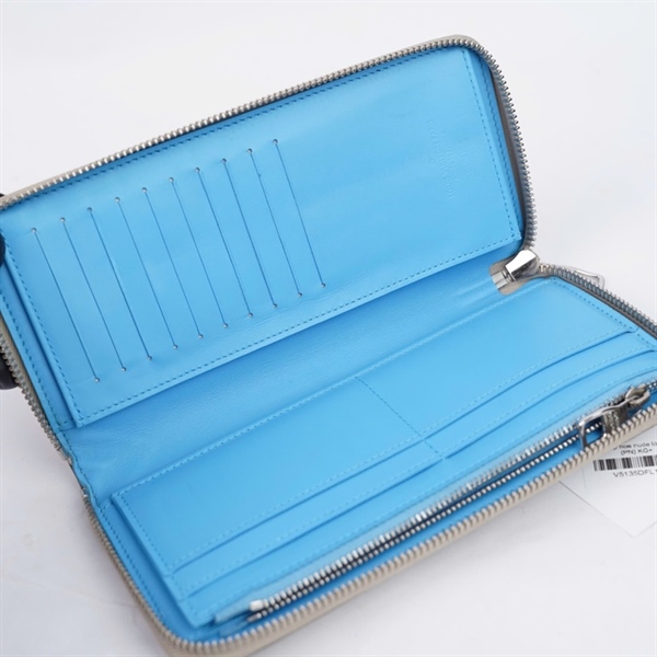 Ví LV zip hoa nude lòng xanh (PN) KG+