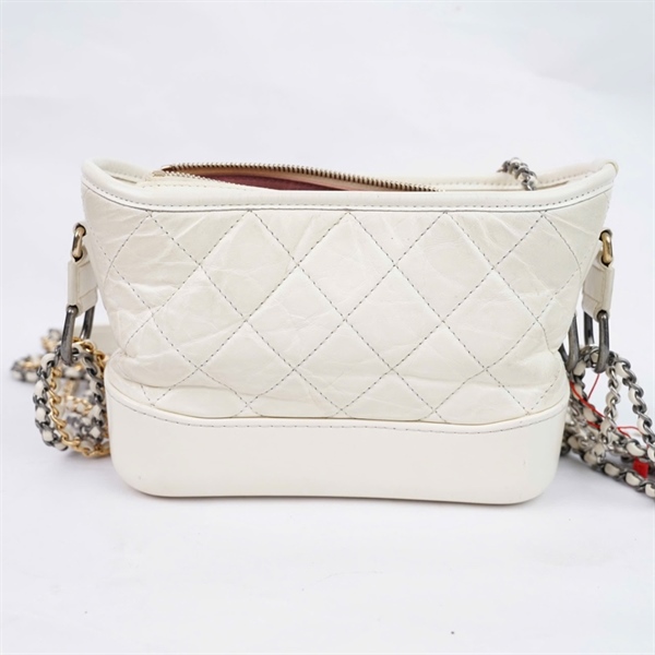 Túi Chanel Gab trắng (27264428) sz20 KG+