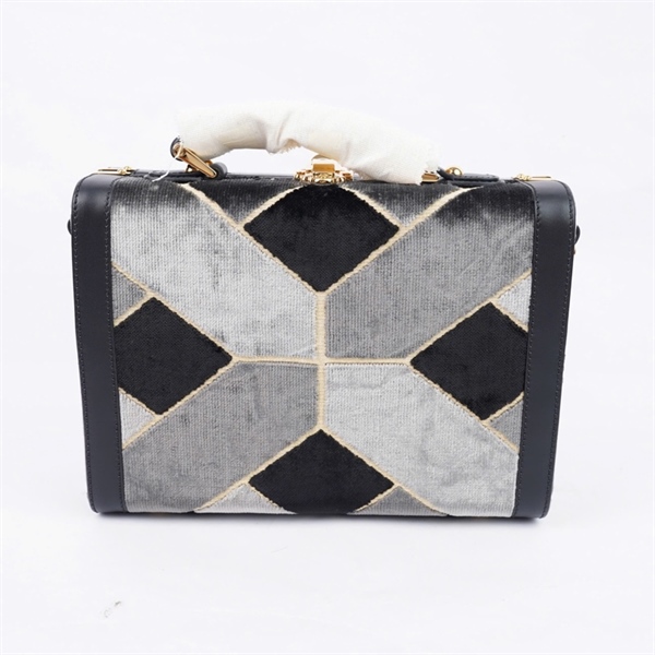 Túi GG cốp đen phối xám (722180-498879) sz27 (PN) KG+