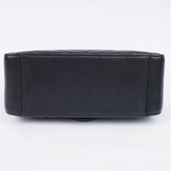 Túi GG Marmont Handle đen (547260-493075) sz20 (PN) KG+