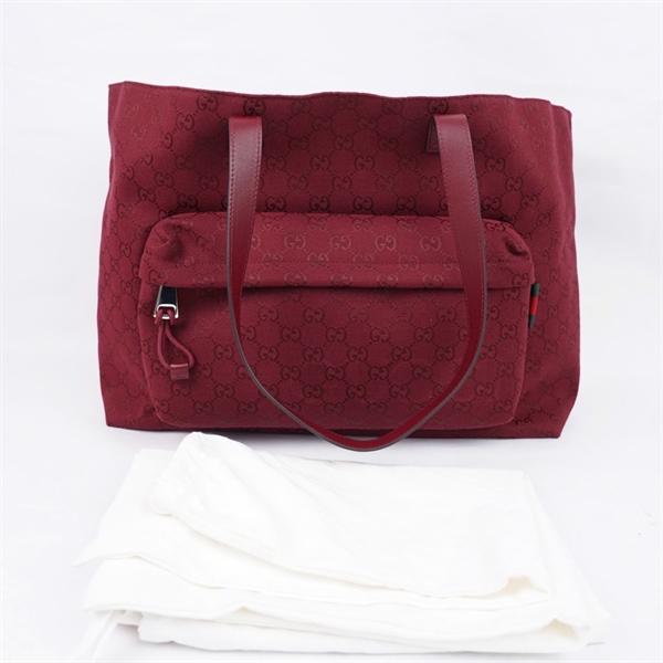 Túi GG Tote đỏ đậm (802166-498879) sz45-55 (PN) KG+