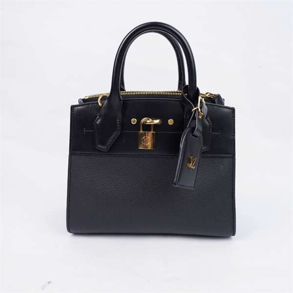 Túi LV City Steamer đen kèm ổ ko chìa sz22 (PN) KG+