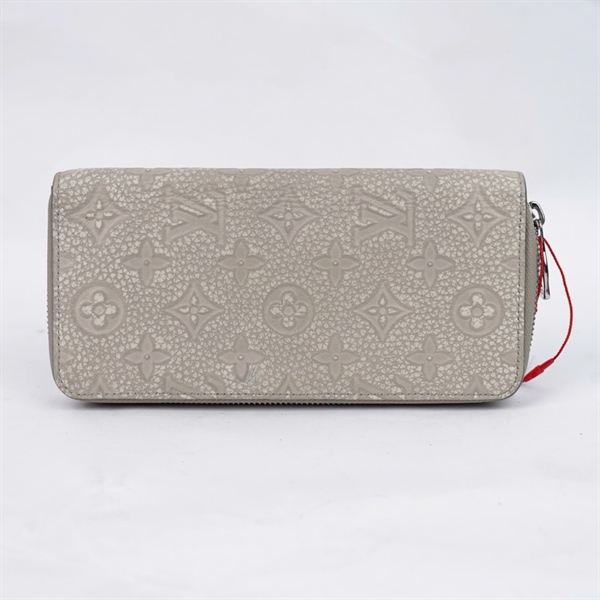 Ví LV zip hoa nude lòng xanh (PN) KG+