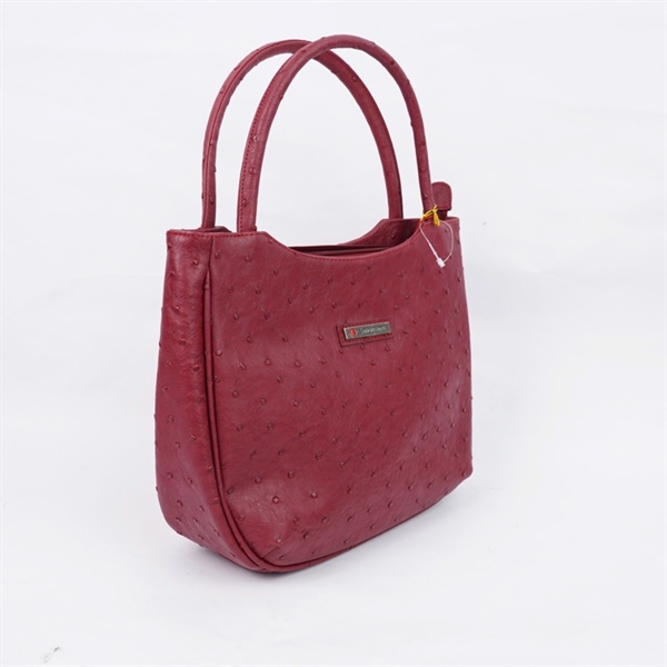 Túi Leather Extra đỏ da đà điểu sz25 (PN) KG+