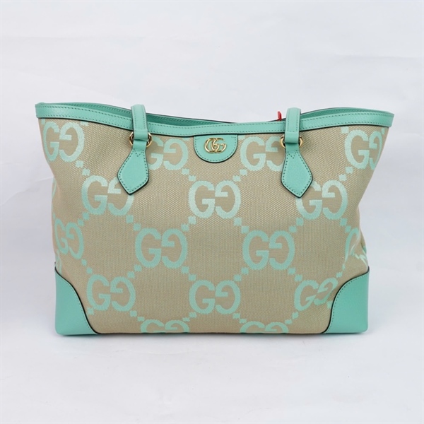 Túi GG Tote nude phối xanh (631685-525040) sz37 (PN) KG+