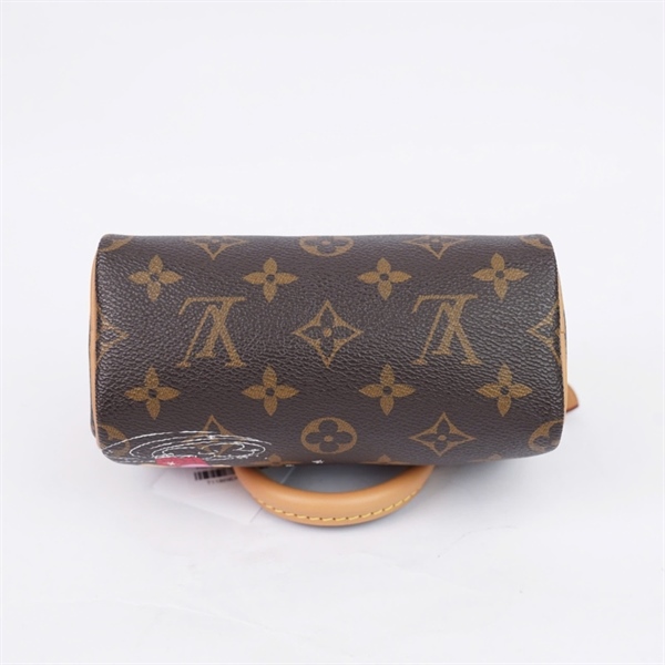 Túi LV Speedy hoa nâu in hình (TY2283) sz16 (PN) KG+