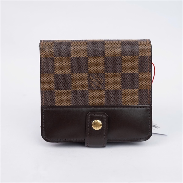 Ví LV ô vuông nâu gập 2 (PN) KG+