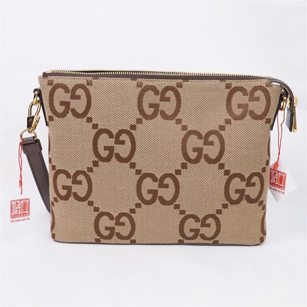 Túi GG đeo chéo nâu 2 strap (699130-562600) sz30 (PN) KG+