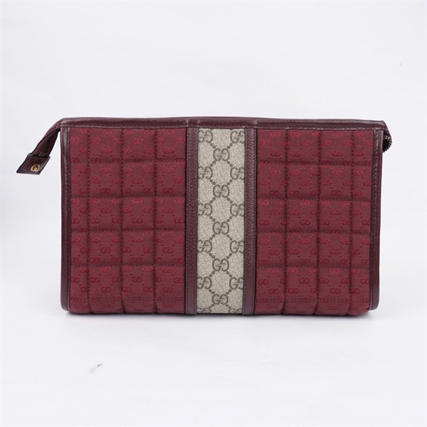 Túi GG Clutch đỏ đậm (751912-2067) sz29 (PN) KG+