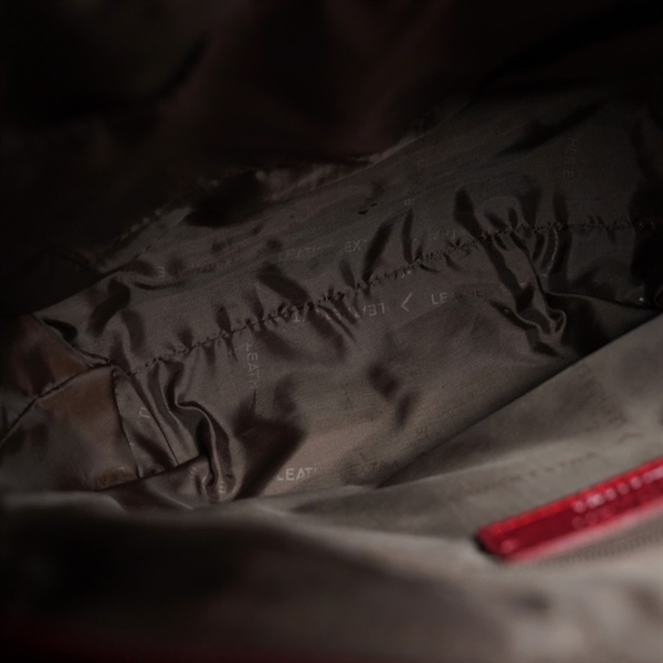 Túi Leather Extra đỏ da đà điểu sz25 (PN) KG+