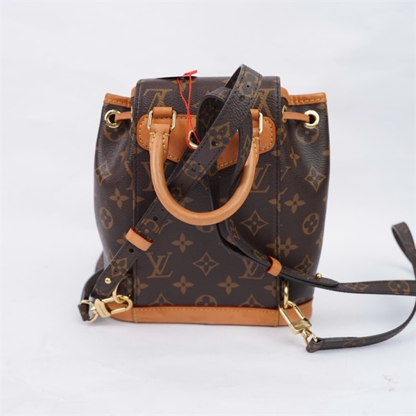 Balo LV hoa nâu 2 strap sz19x8x22 (PN) KG+