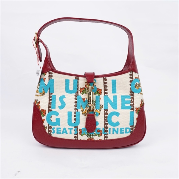 Túi GG Jackie 1961 nude viền đỏ (636706-213317) sz27 (PN) KG+