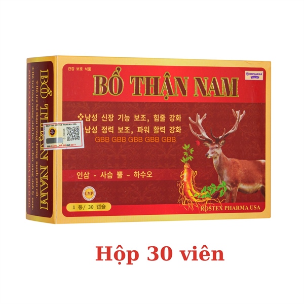 Bổ Thận Nam (mẫu vỉ) HD Pharma (H/30V) ( Q3020000719 )