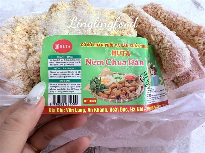 Nem Chua Rán Tẩm Bột HUTA 1.7KG (Xanh)