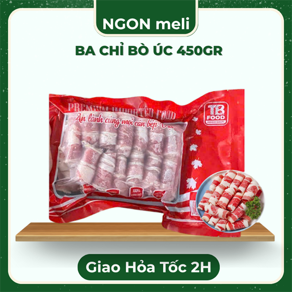 Ba chỉ bò Úc túi đỏ