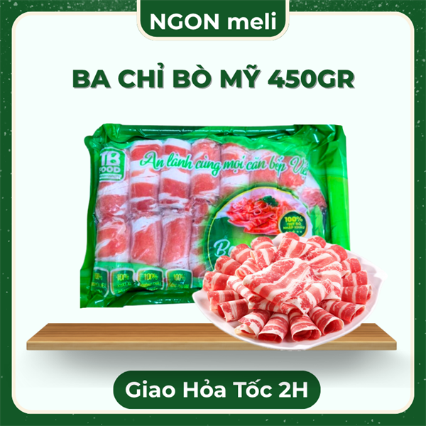 Ba chỉ bò Mỹ cuộn TBF NEW