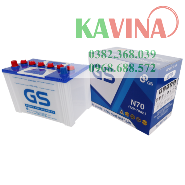 Bình ắc quy GS N70 (12V-70Ah)