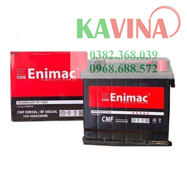 Bình ắc quy Enimac CMF DIN50L-RF50D20L (12V-50Ah)