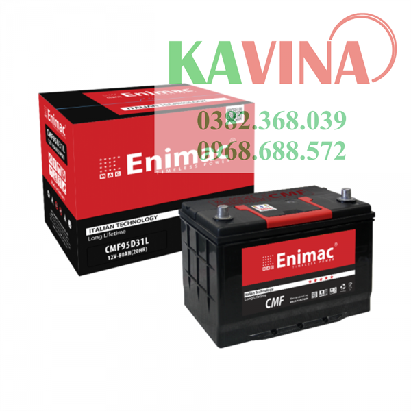 Bình ắc quy Enimac CMF 95D31L (12V-80Ah)