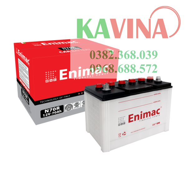 Bình ắc quy Enimac N70R (12V-70Ah)