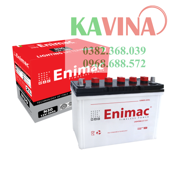 Bình ắc quy Enimac N30 – 2 cọc (12V-30Ah)