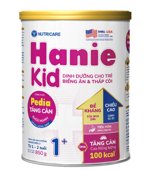 Sữa bột Nutricare Haniekid 1+ 850g