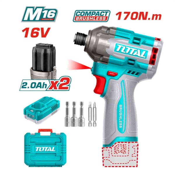 Máy siết vít không chổi than dùng pin Lithium 16v TIRLI16178
