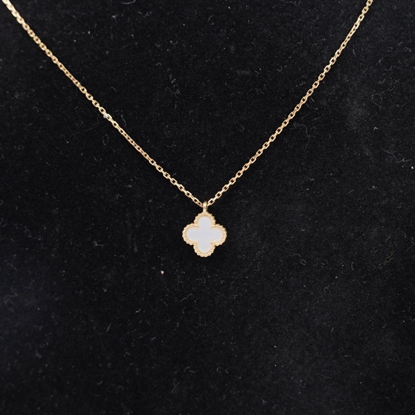 Dây chuyền Van Cleef hoa trắng (JE466826) (PN) KG+