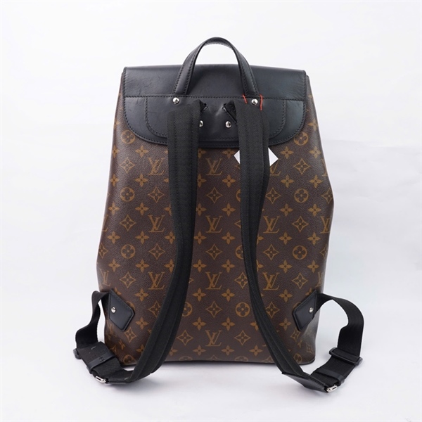 Balo LV hoa nâu nắp đen sz31x15x42 (PN) KG+