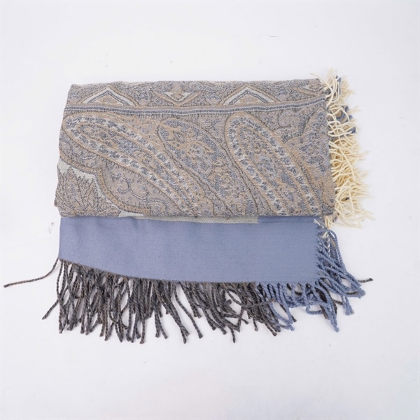 Khăn Dior xám xanh in họa tiết (PN) KG+