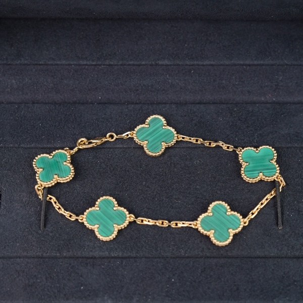 Vòng tay Van Cleef hoa xanh (JE895258) (PN) KG+