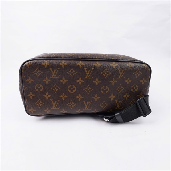 Balo LV hoa nâu nắp đen sz31x15x42 (PN) KG+