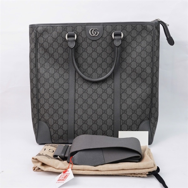 Túi GG Tote xám (763316-525040) sz36 (PN) KG+