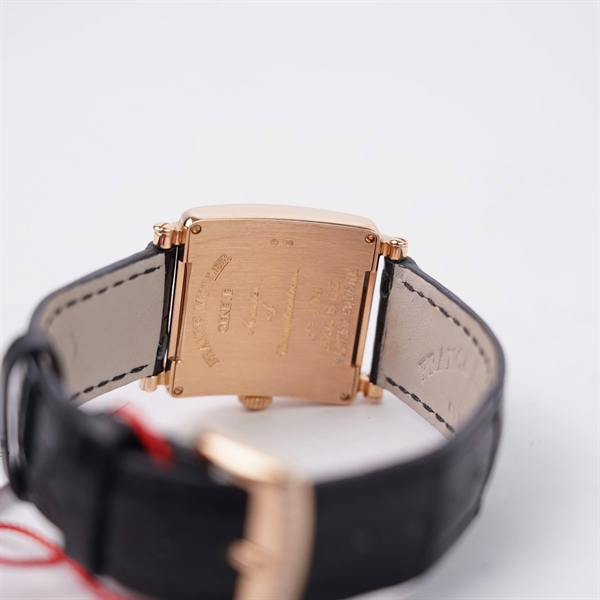 Đồng hồ Franck Muller vàng dây đen đính kim (No483) sz28+