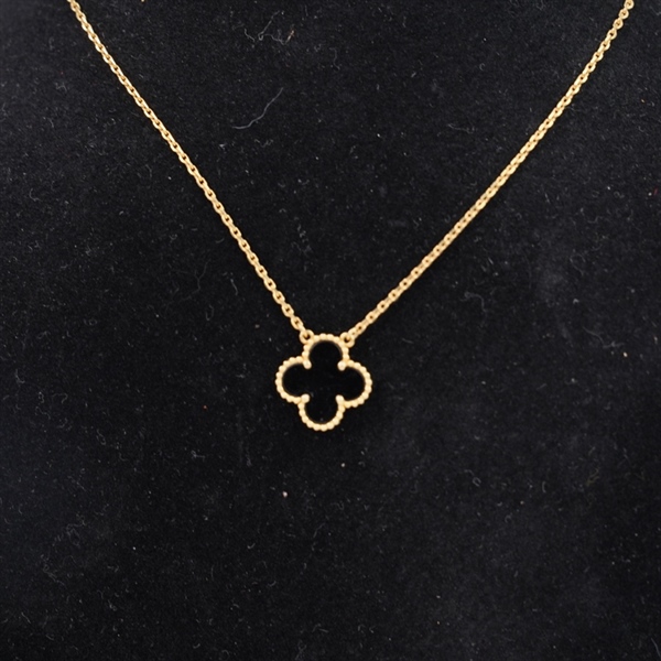 Dây chuyền Van Cleef hoa đen (JB171854) (PN) KG+